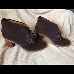 Coach Nikol Rich Chestnut Suede Boots